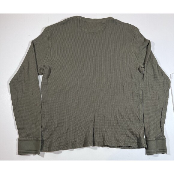 Faherty Thermal Knitwear Long Sleeve Green Shirt Men's Size XL - Picture 7 of 7